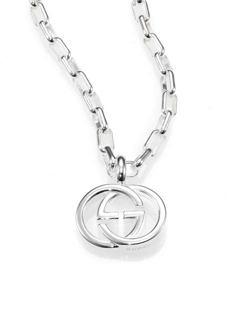 gucci women's necklace silver|designer silver necklaces for women.